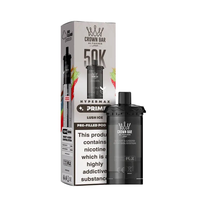 Al Fakher Hypermax Prime 50K Prefilled Pods Lush Ice Flavour
