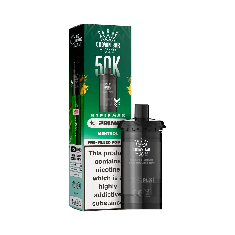 Al Fakher Hypermax Prime 50K Prefilled Pods Menthol Flavour