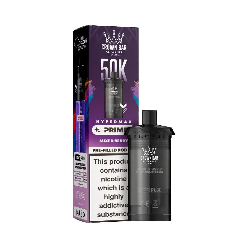 Al Fakher Hypermax Prime 50K Prefilled Pods Mixed Berry Flavour