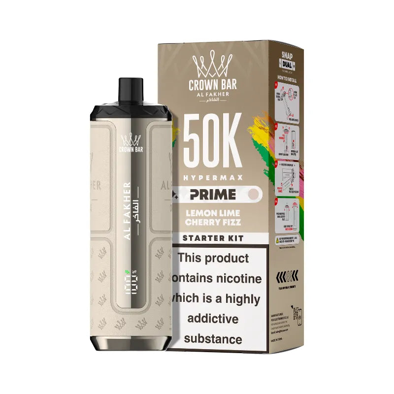Al Fakher Hypermax Prime 50K Kit Lemon Lime Cherry Fizz Flavour