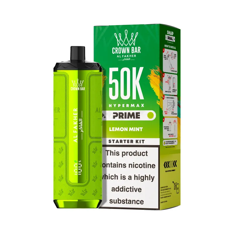 Al Fakher Hypermax Prime 50K Kit Lemon Mint Flavour