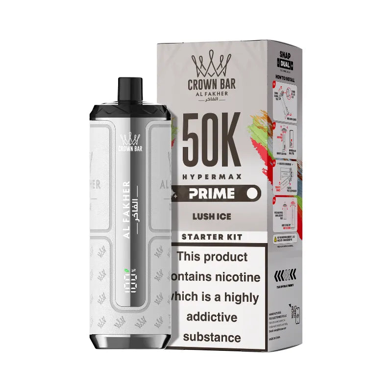 Al Fakher Hypermax Prime 50K Kit Lush Ice Flavour