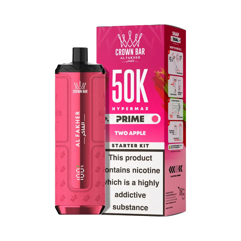 Al Fakher Hypermax Prime 50K Kit Two Apple Flavour