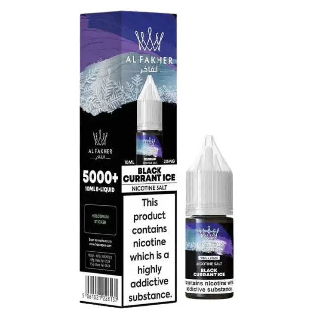 Al Fakher Nic Salts Blackcurrant Ice Flavour