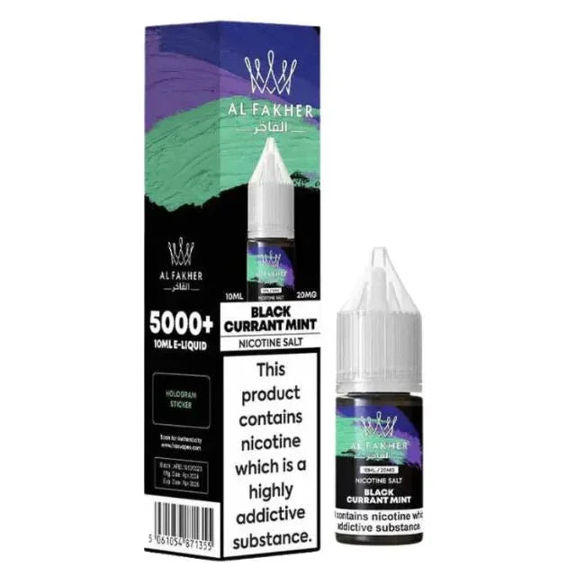 Al Fakher Nic Salts Blackcurrant Mint Flavour