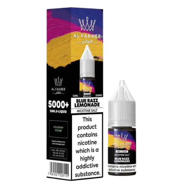 Al Fakher Nic Salts Blue Razz Lemonade Flavour