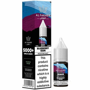 Al Fakher Nic Salt Blueberry Gum flavour bottle