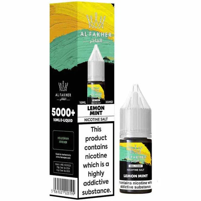 Al Fakher Nic Salts Lemon Mint Flavour