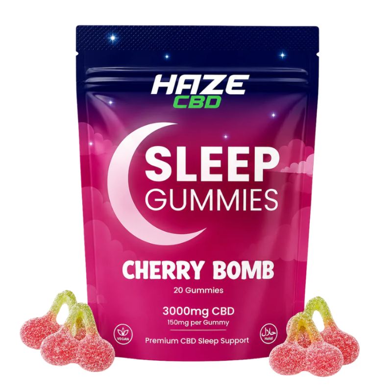 Haze CBD Sleep Gummies 3000mg Cherry Bomb