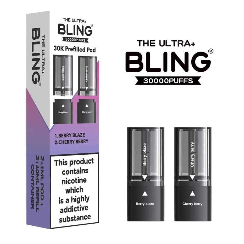 Bling Ultra Plus 30K Refill Pods Berry Blaze / Cherry Berry Flavour