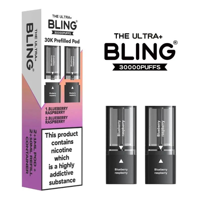 Bling Ultra Plus 30K Pods Blueberry Raspberry Flavour