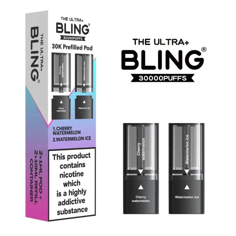 Bling Ultra Plus 30K Pods Cherry Watermelon / Watermelon Ice Flavour