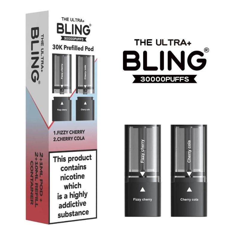 Bling Ultra Plus 30K Refill Pods Fizzy Cherry / Cherry Cola Flavour