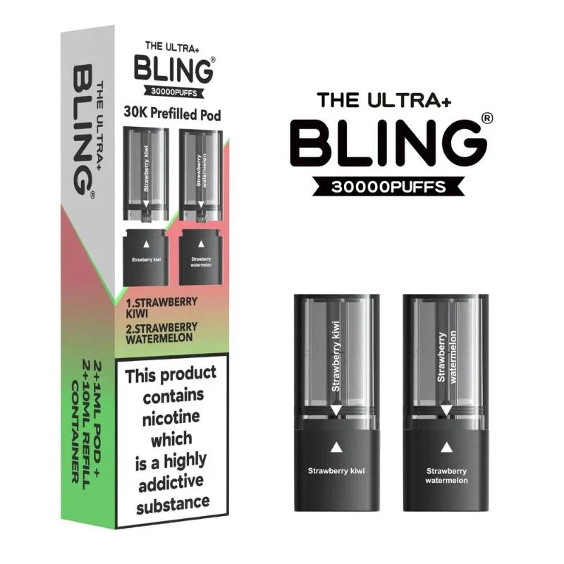 Bling Ultra Plus 30K Pods Strawberry Kiwi / Strawberry Watermelon Flavour