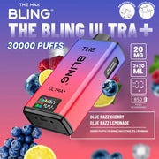 Crystal Bling Ultra Plus 30k Prefilled Kit Blue Razz Cherry / Blue Razz Lemonade Flavours