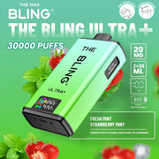 Crystal Bling Ultra Plus 30k Prefilled Kit Fresh Mint / Strawberry Mint Flavours