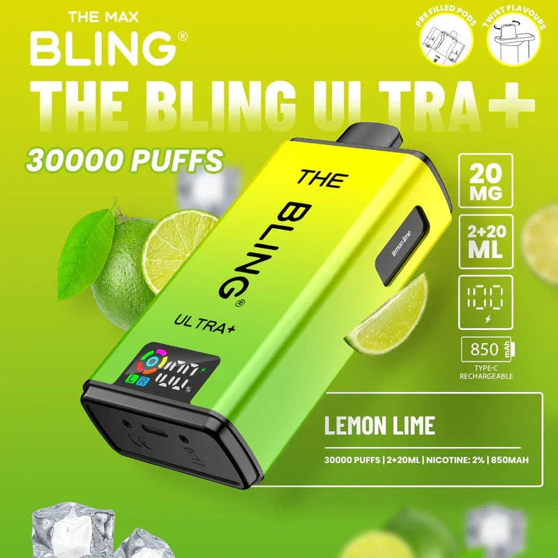 Crystal Bling Ultra Plus 30K Kit Lemon Lime Flavour