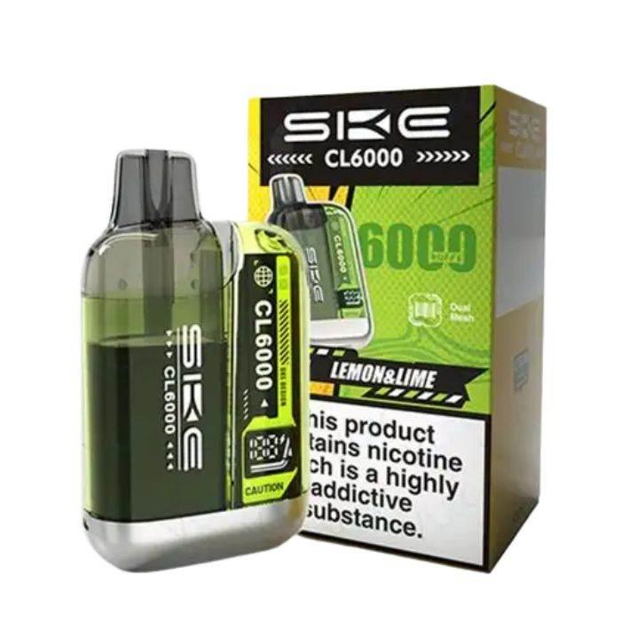 Ske Crystal Cl6000 Prefilled Vape Kit Lemon And Lime Flavour