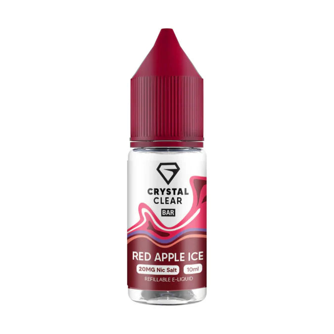 Crystal Clear Vape Juice Red Apple Ice Flavour