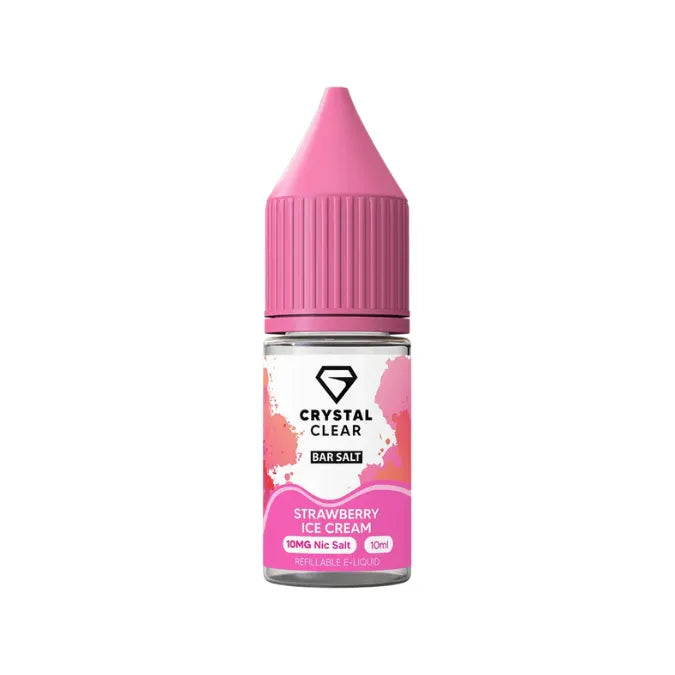 Crystal Clear Vape Juice Straw Ice Cream Flavour