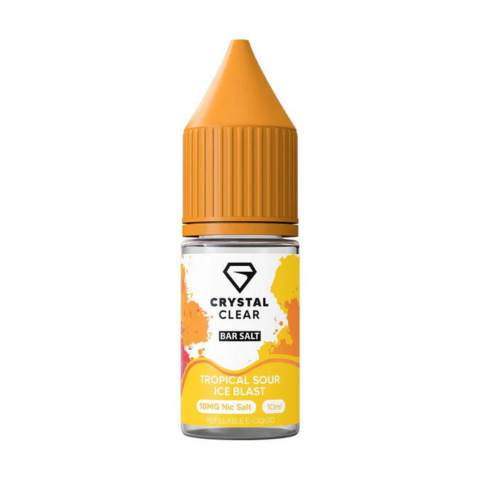 Crystal Clear Vape Juice Tropical Sour Ice Blast Flavour
