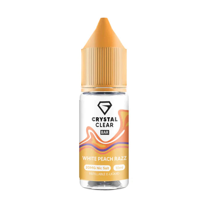 Crystal Clear Vape Juice White Peach Razz Flavour