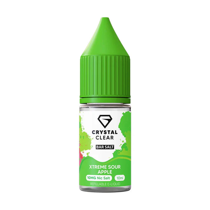 Crystal Clear Vape Juice Xtreme Sour Apple Flavour