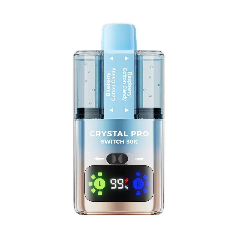 Crystal Pro Switch 30k Vape Kit Blueberry Cotton Candy / Raspberry Cotton Candy Flavour