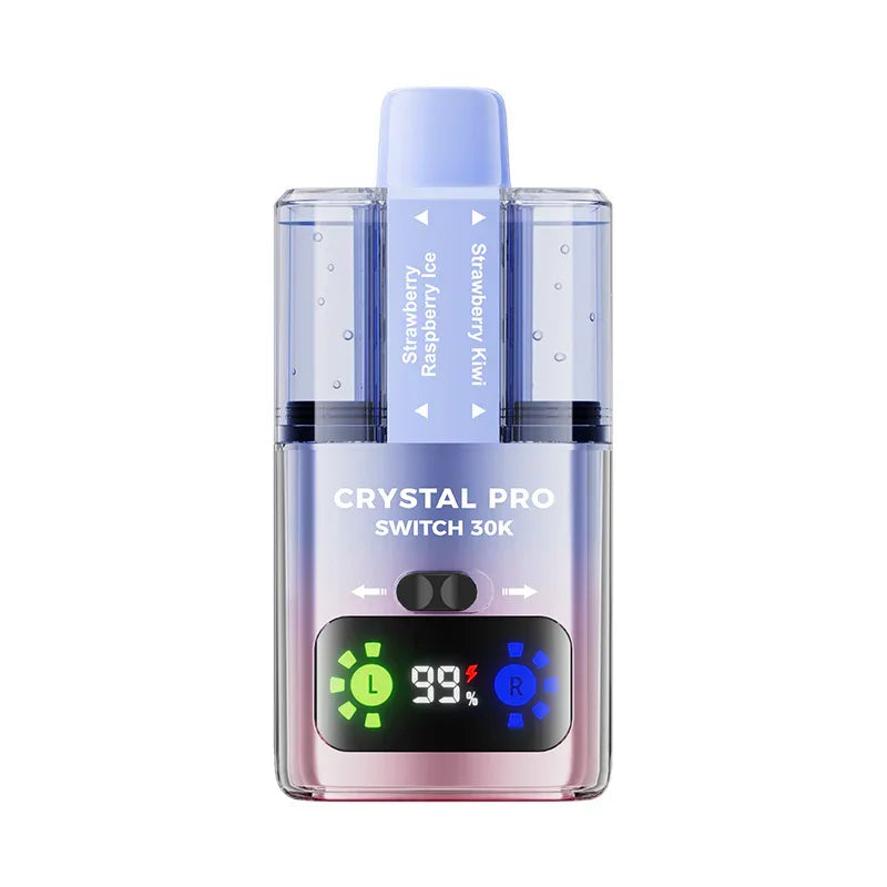 Crystal Pro Switch 30k Vape Kit Strawberry Raspberry Ice / Strawberry Kiwi Flavour