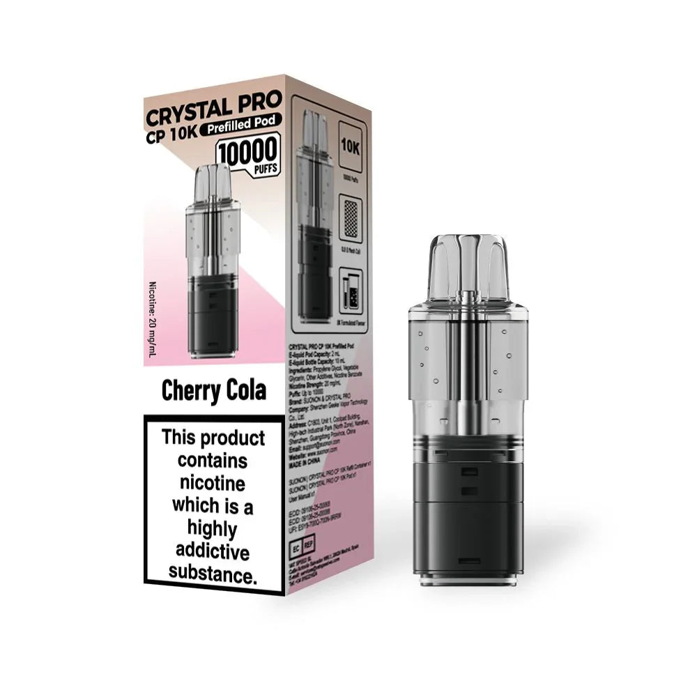 Crystal Pro CP 10k Refill Pods Cherry Cola Flavours