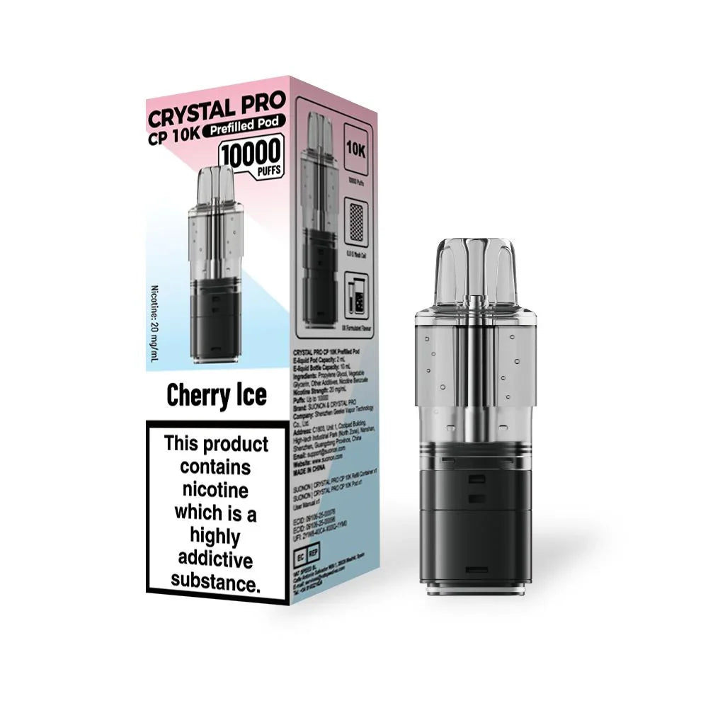 Crystal Pro CP 10k Refill Pods Cherry Ice Flavours