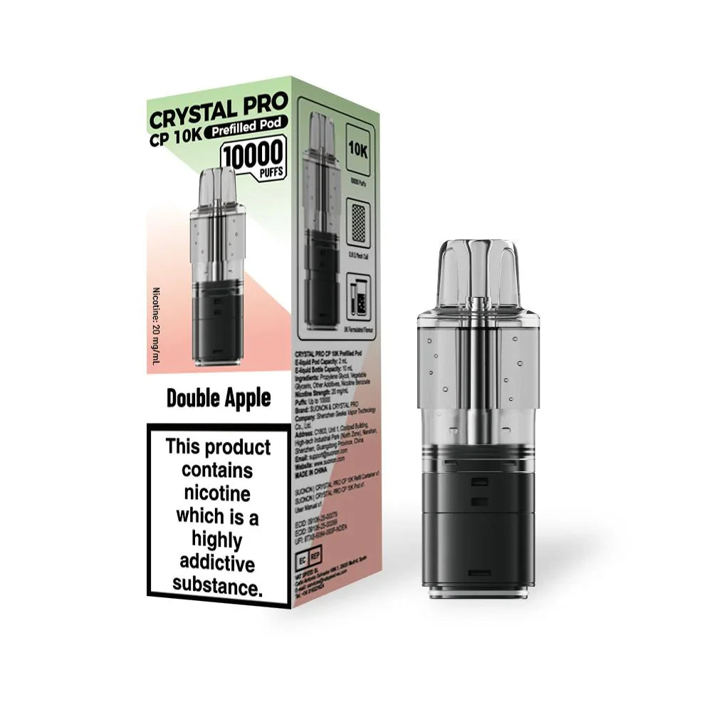 Crystal Pro CP 10k Refill Pods Double Apple Flavours
