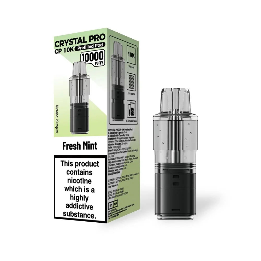Crystal Pro CP 10k Refill Pods Fresh Mint Flavours