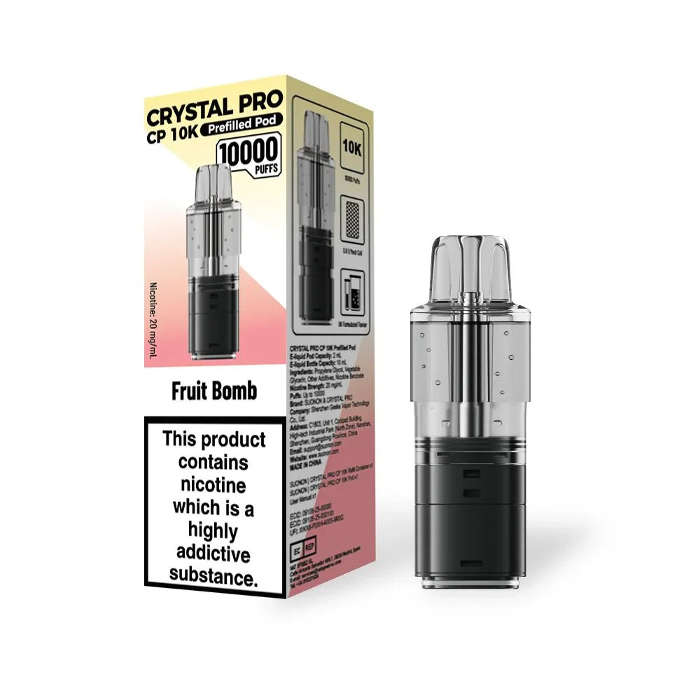 Crystal Pro CP 10k Refill Pods Fruit Bomb Flavours