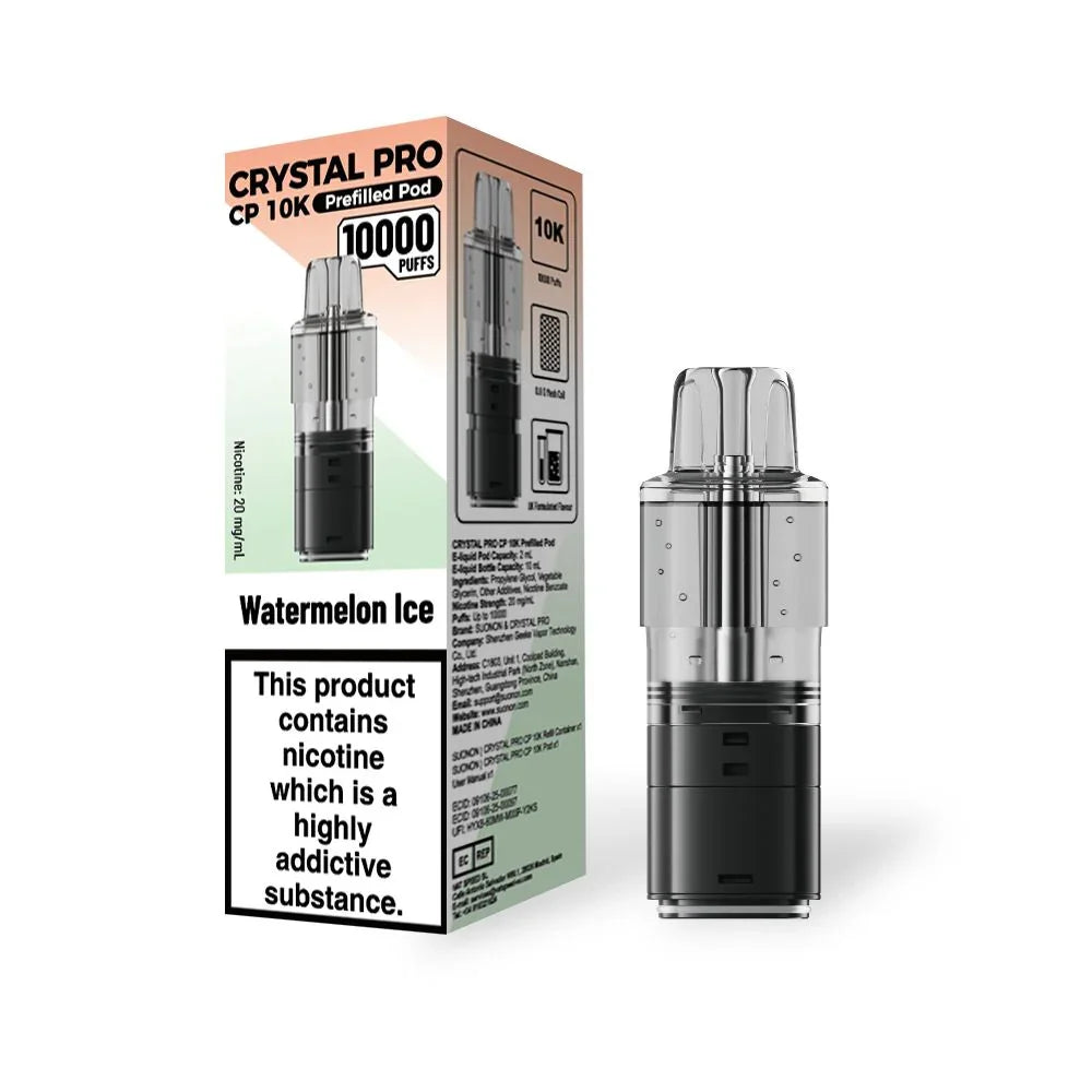 Crystal Pro CP 10k Refill Pods Watermelon Ice Flavours