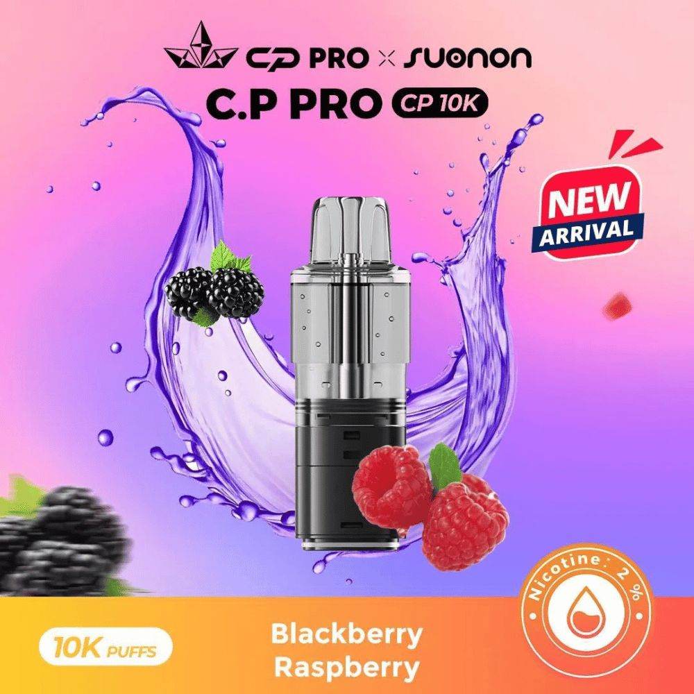 Crystal Pro CP 10k Refill Pods Blackberry Raspberry Flavours
