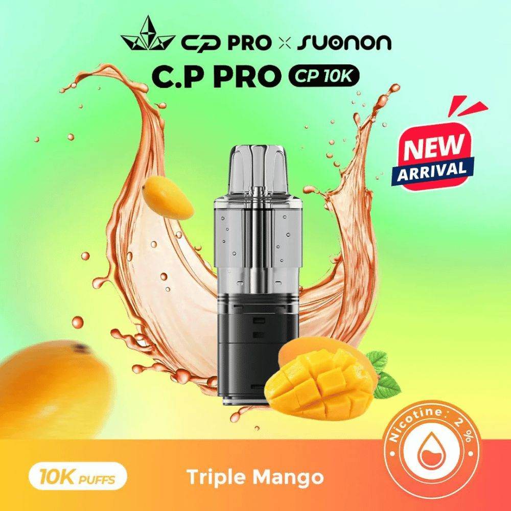 Crystal Pro CP 10k Refill Pods Triple Mango Flavours