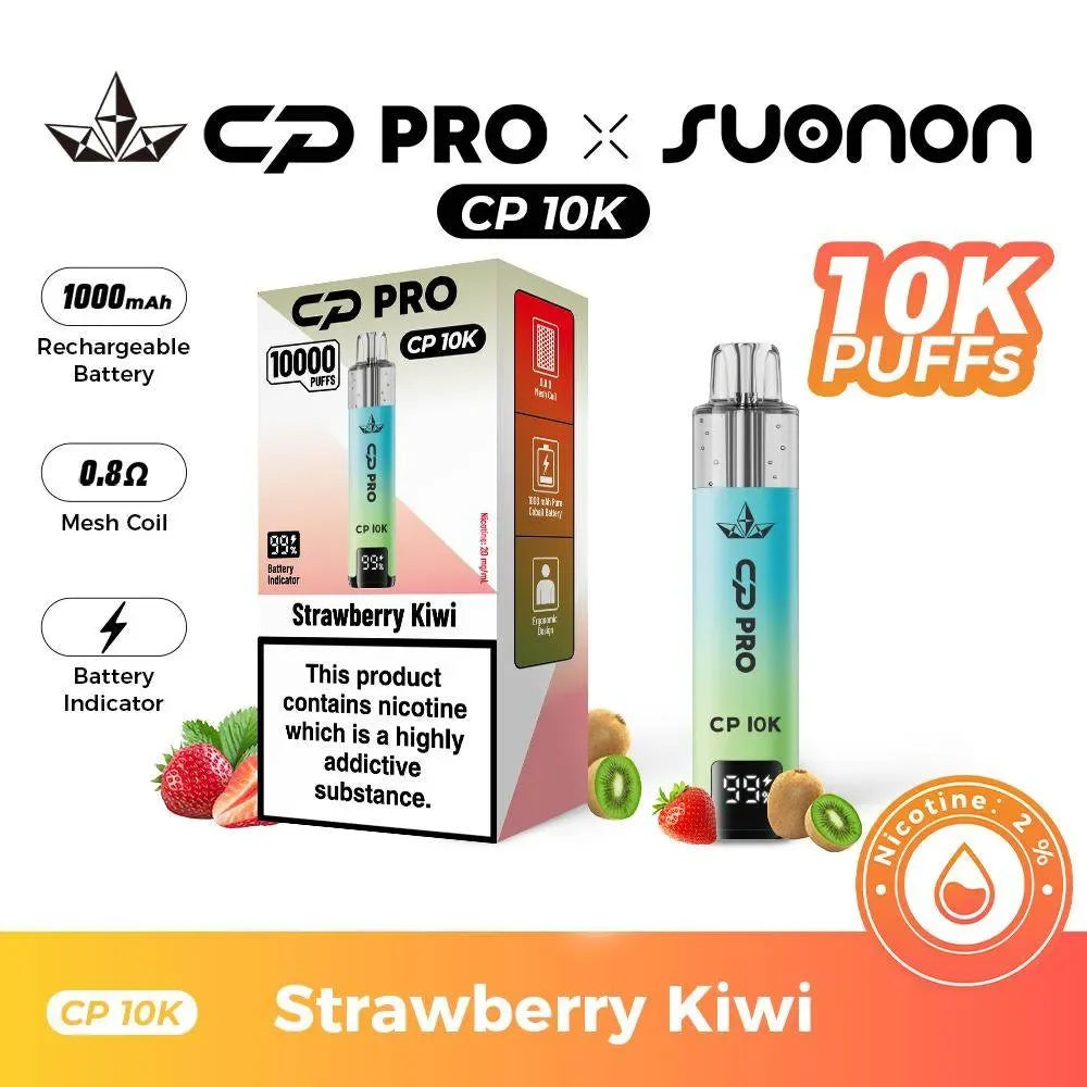 Crystal Pro CP 10K Kit Strawberry Kiwi Flavour