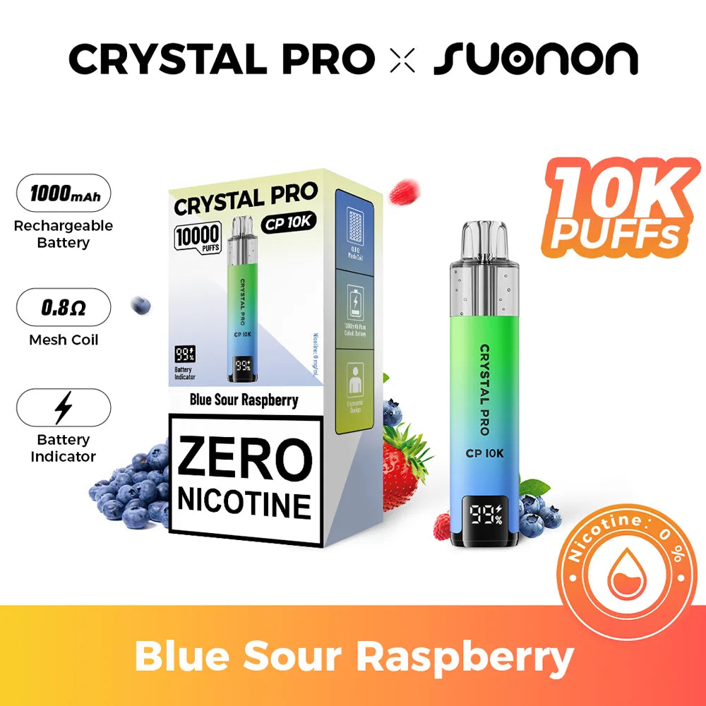 Crystal Pro CP 10K Kit Blue Sour Raspberry 0mg Flavour