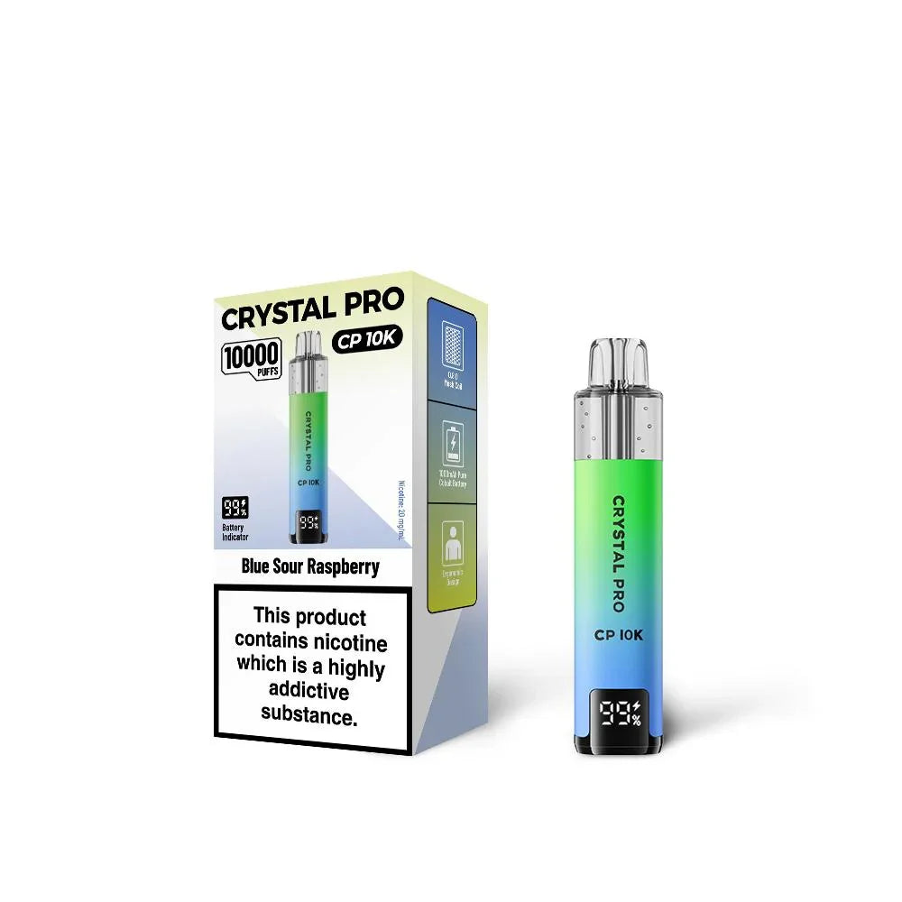 Crystal Pro CP 10K Kit Blue Sour Raspberry Flavour