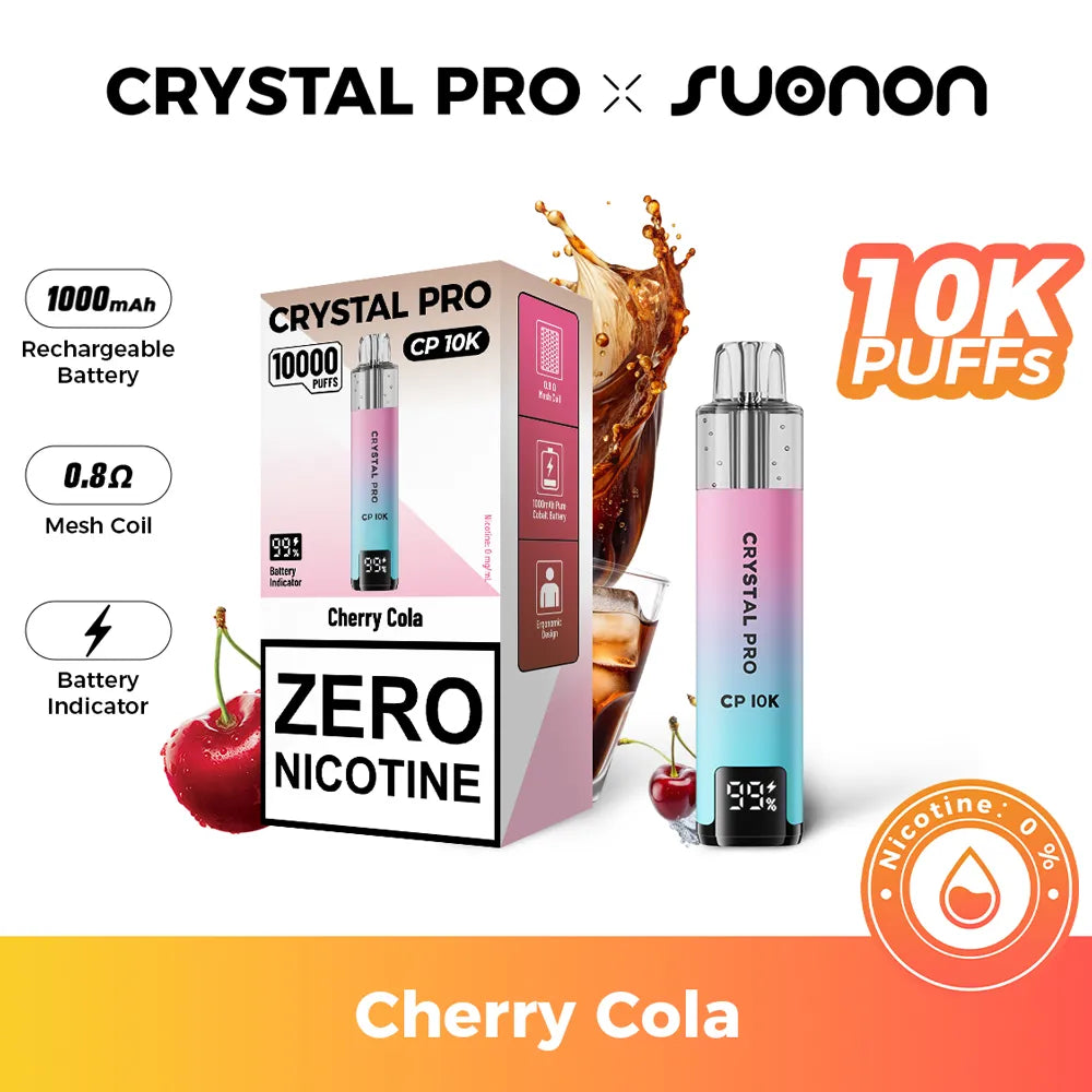 Crystal Pro CP 10K Kit Cherry Cola 0mg Flavour