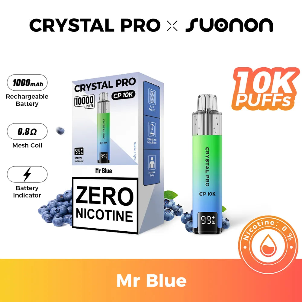 Crystal Pro CP 10K Kit Mr Blue 0mg Flavour