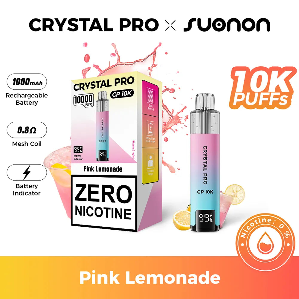 Crystal Pro CP 10K Kit Pink Lemonade 0mg Flavour