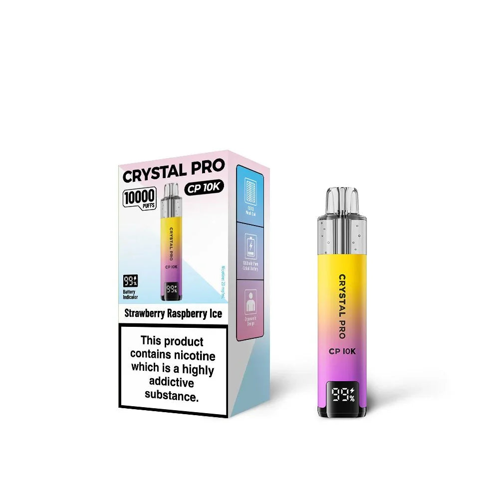 Crystal Pro CP 10K Kit Strawberry Raspberry Ice Flavour