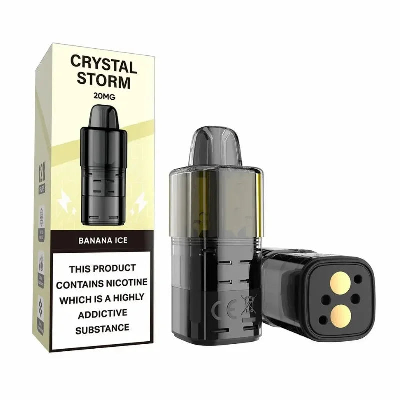 Cystal Storm Bar Refill Pods Banana Ice Flavour