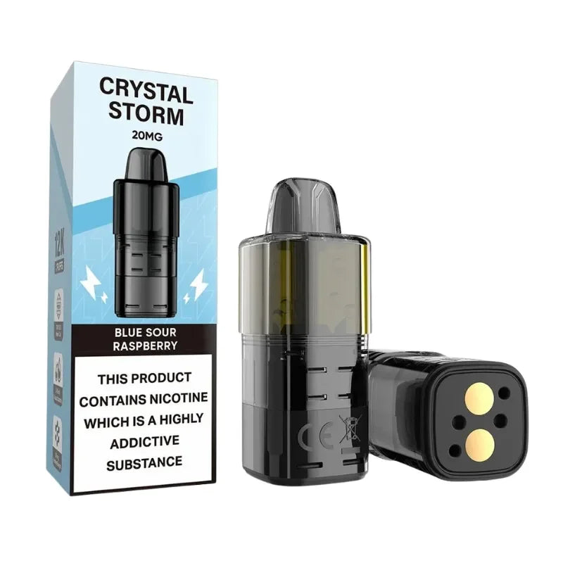 Cystal Storm Bar Refill Pods Blue Sour Raspberry Flavour
