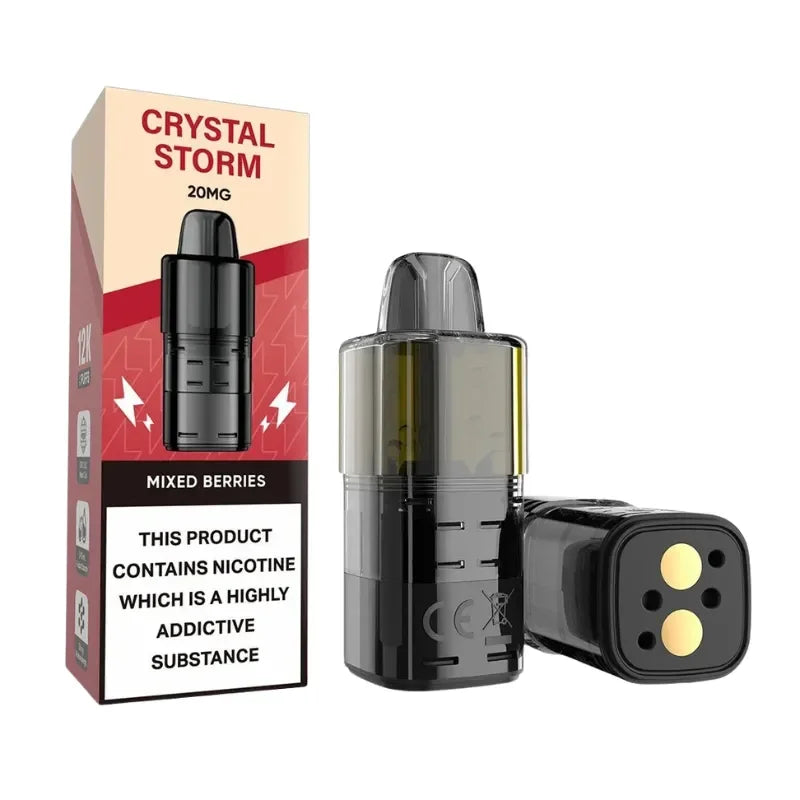 Cystal Storm Bar Refill Pods Mixed Barries Flavour