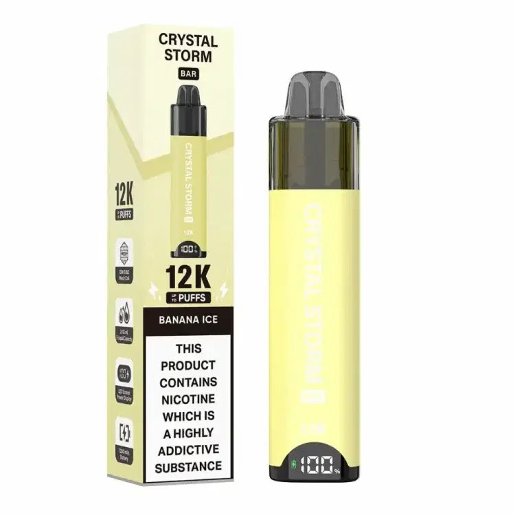 Crystal Strom Bar 12k Vape Kit Banana Ice Flavour