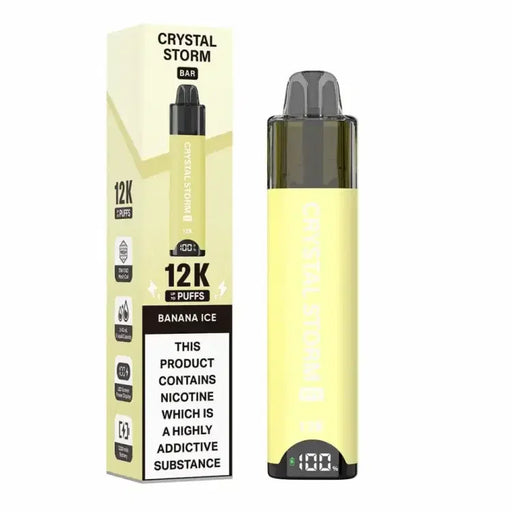 Crystal Strom Bar 12k Vape Kit Banana Ice Flavour