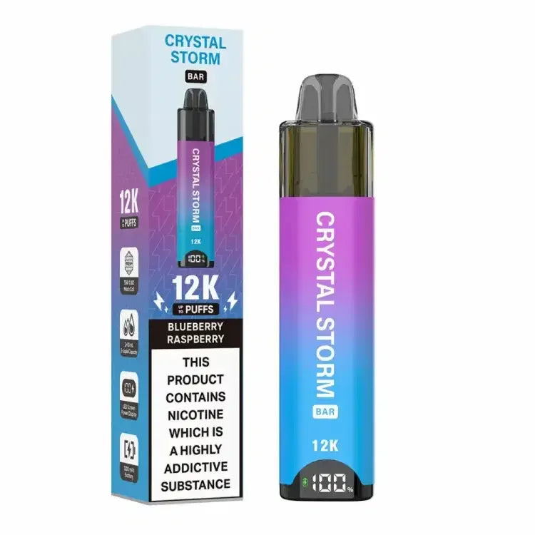 Crystal Strom Bar 12k Vape Kit Blueberry Raspberry Flavour